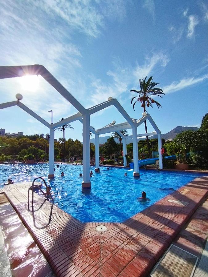 Estudio Terraza Vista Mar Parking Gratuito Piscinas Benalmádena Kültér fotó